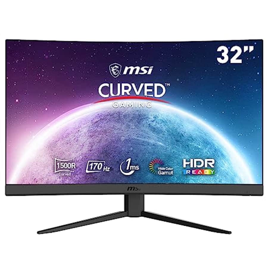MSI Optix G32CQ4 E2 QHD 1500R Curvature 16:9 Aspect Ratio Non-Glare Super Narrow Bezel 1ms 2560 x for $210 MSI Optix G32CQ4 E2 QHD 1500R Curvature 16:9 Aspect Ratio Non-Glare Super Narrow Bezel 1ms 2560 x for $210