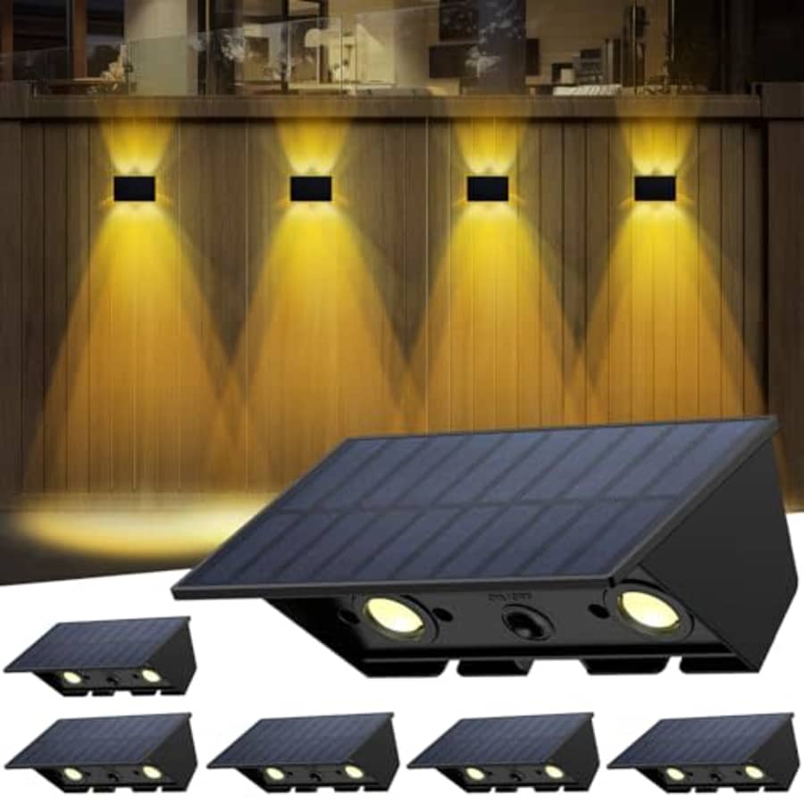 Solar LED Fence Light 6-Pack for $50 Solar LED Fence Light 6-Pack for $50