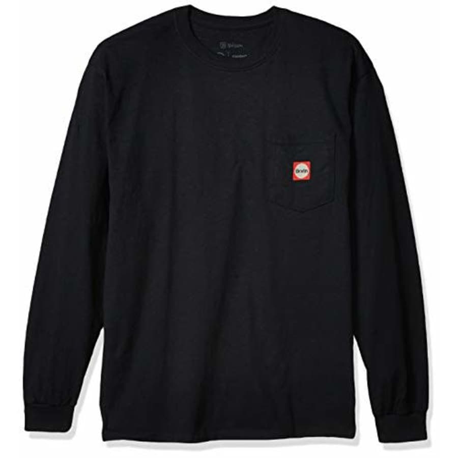 Brixton Men's GATE II Standard FIT Long Sleeve Pocket T-Shirt, Black, S for $16 Brixton Men's GATE II Standard FIT Long Sleeve Pocket T-Shirt, Black, S for $16