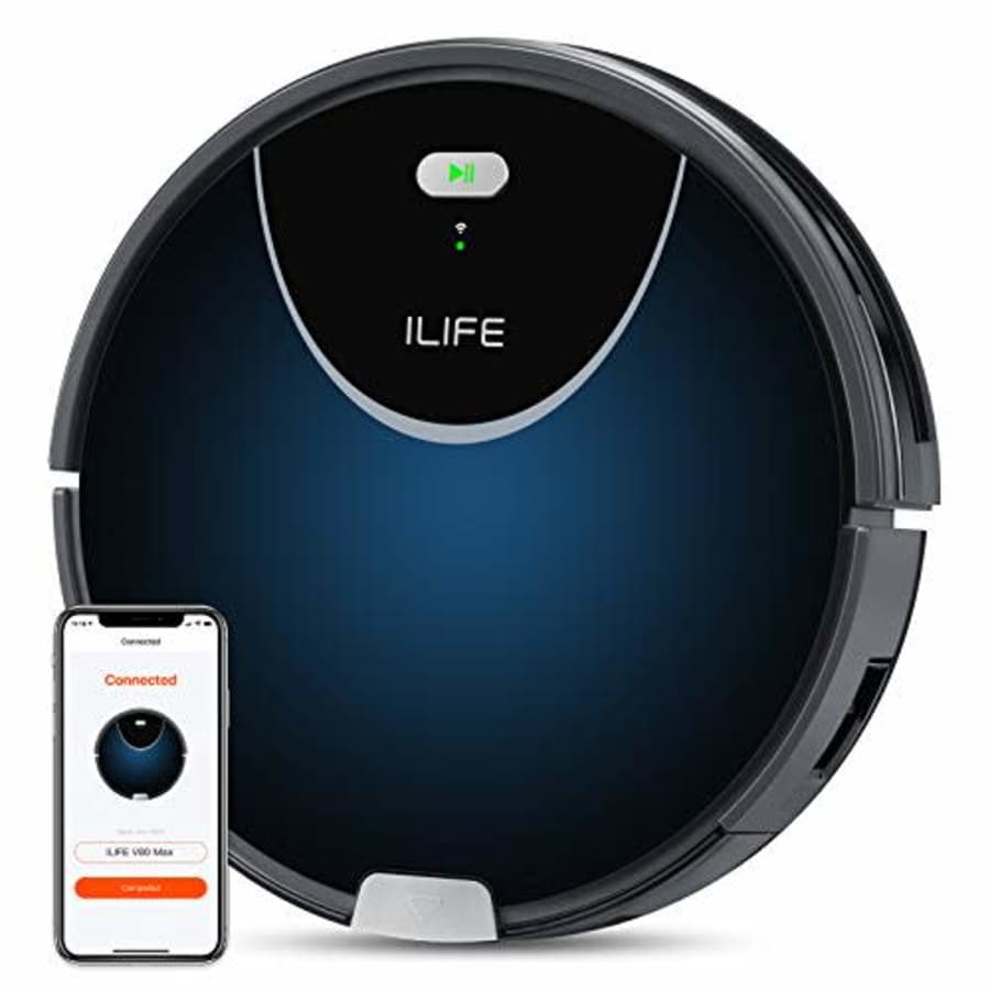 ILIFE V80 Max Robot Vacuum Cleaner, Wi-Fi Connected, 2000Pa Max Suction, Works with Alexa, 750ml for $224 ILIFE V80 Max Robot Vacuum Cleaner, Wi-Fi Connected, 2000Pa Max Suction, Works with Alexa, 750ml for $224