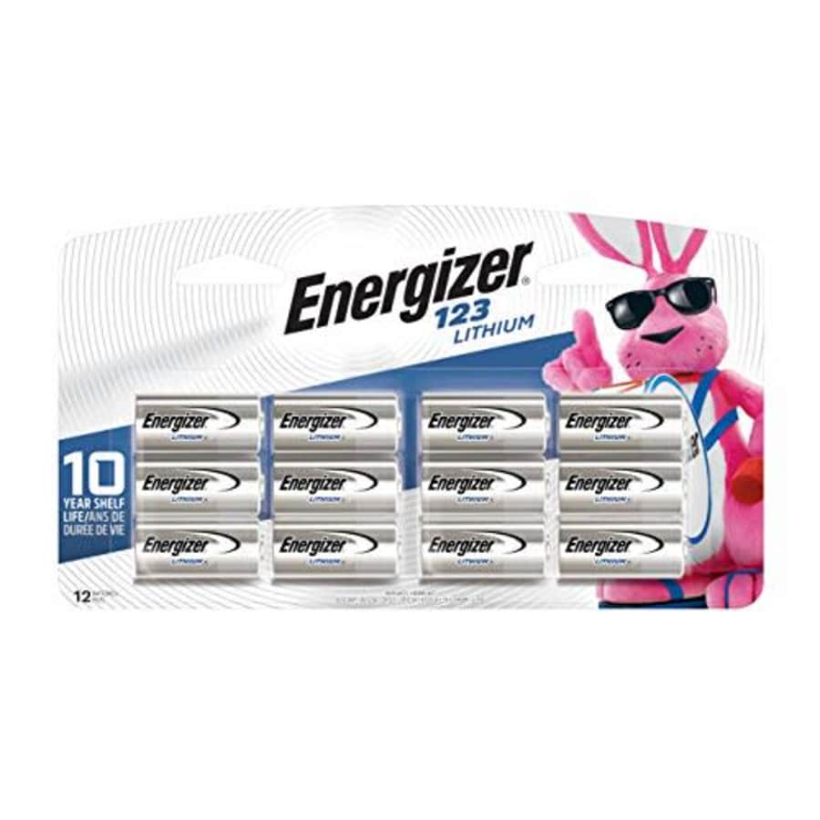 Energizer 123 Lithium Photo Batteries, 12-Pack for $35 Energizer 123 Lithium Photo Batteries, 12-Pack for $35