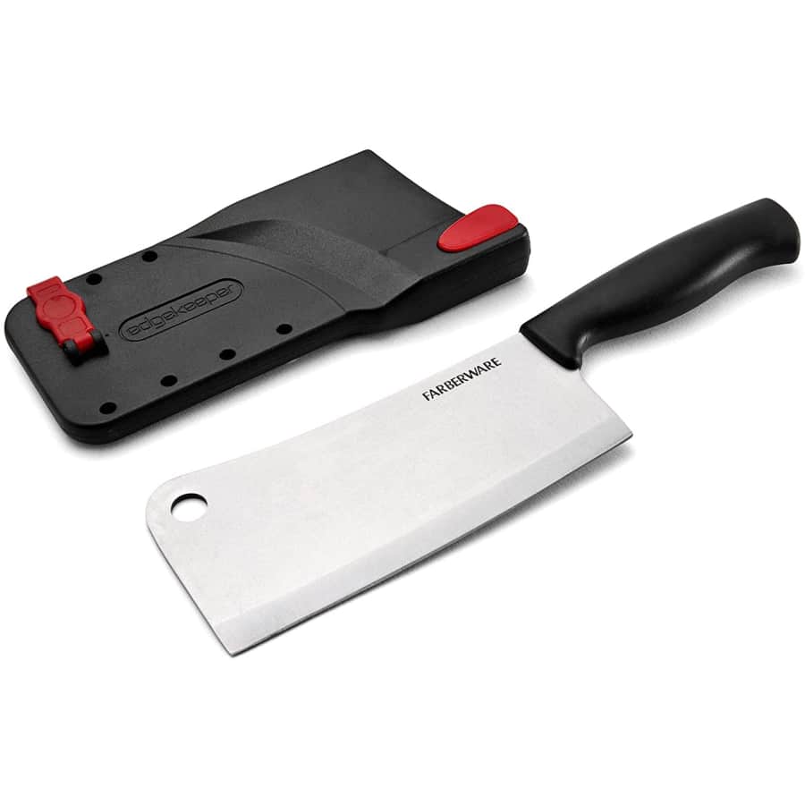 Farberware Edgekeeper Carbon Steel Cleaver for $23