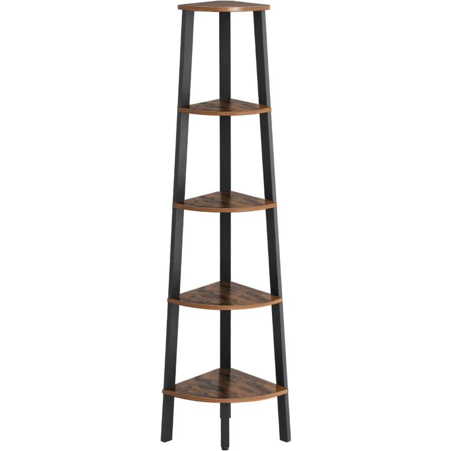 Vasagle Industrial 5-Tier Corner Shelf for $45