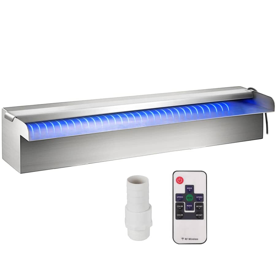 Vevor 11.8" Pool Waterfall with LED for $26 Vevor 11.8" Pool Waterfall with LED for $26