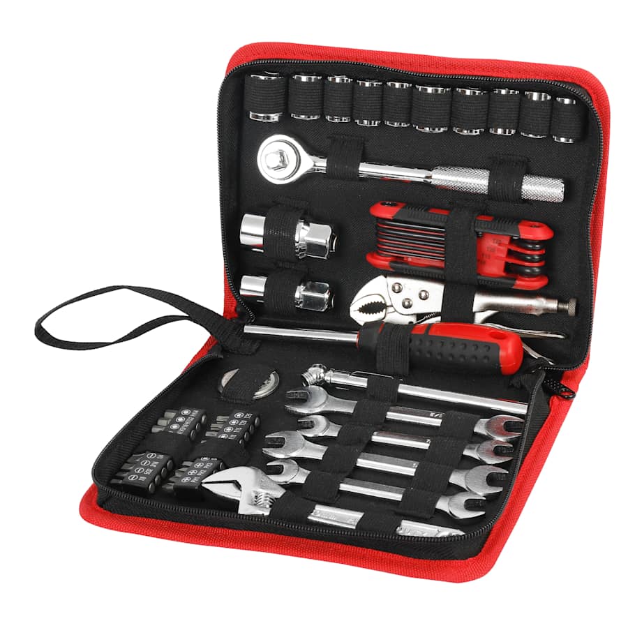 Hyper Tough 51-Piece Auto and Motorcycle Tool Kit for $14