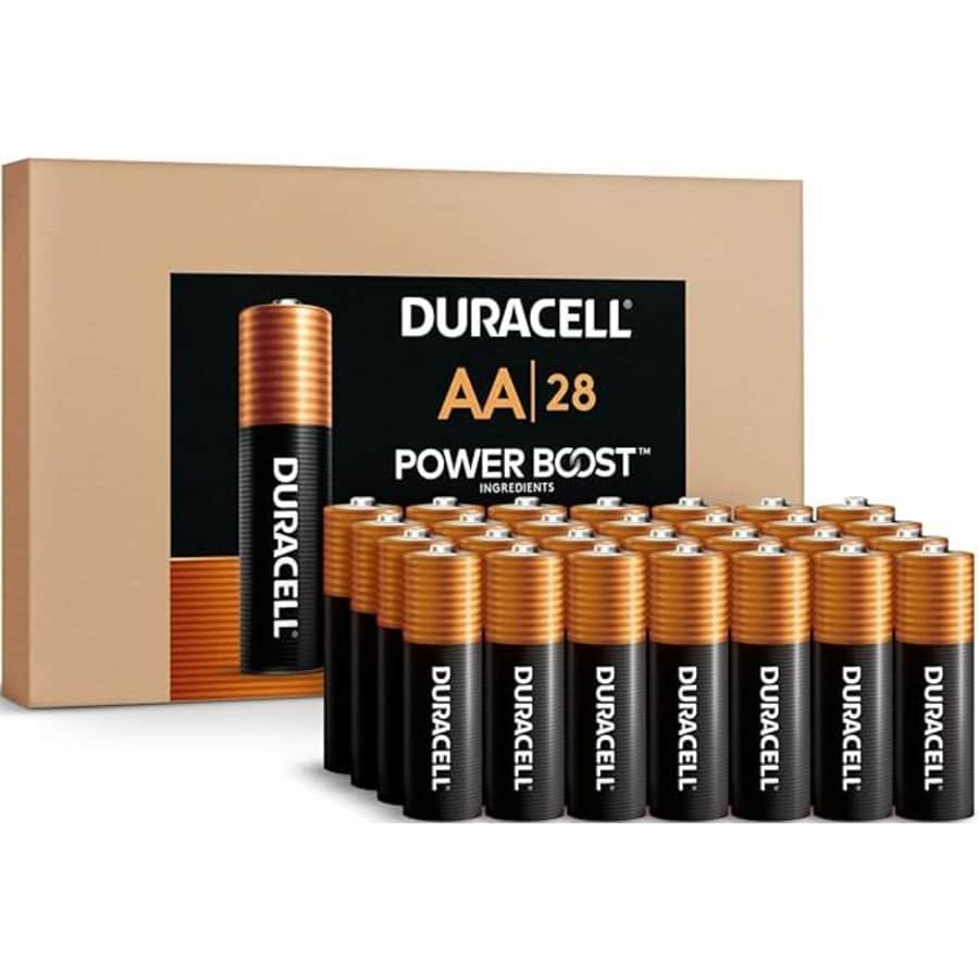 Duracell Power Boost AA Batteries 28-Pack for $15 w/ Sub & Save Duracell Power Boost AA Batteries 28-Pack for $15 w/ Sub & Save