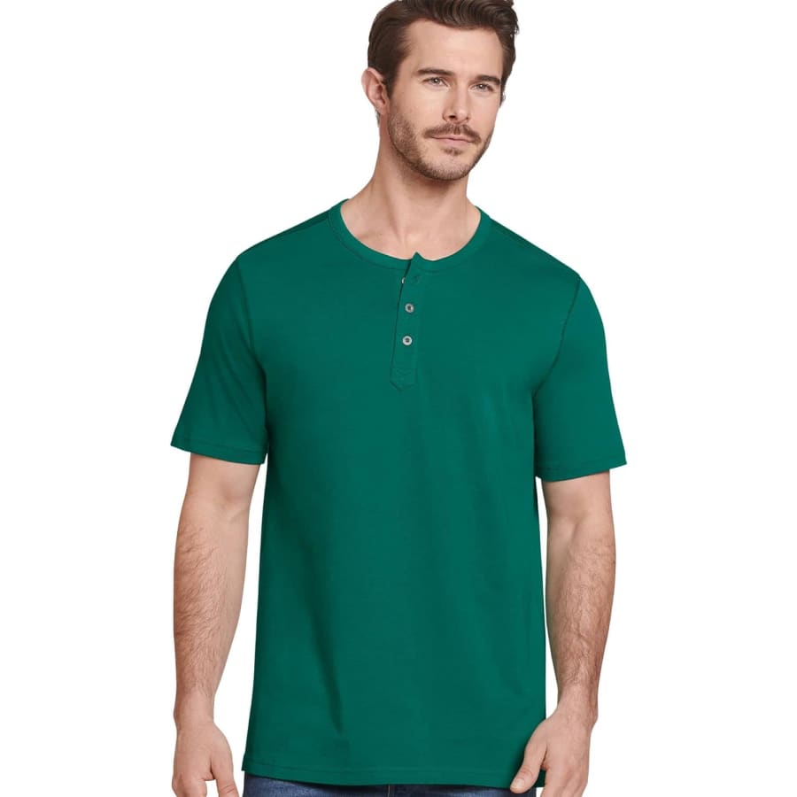 Jockey Men's 100% Cotton Signature Henley for $6 Jockey Men's 100% Cotton Signature Henley for $6
