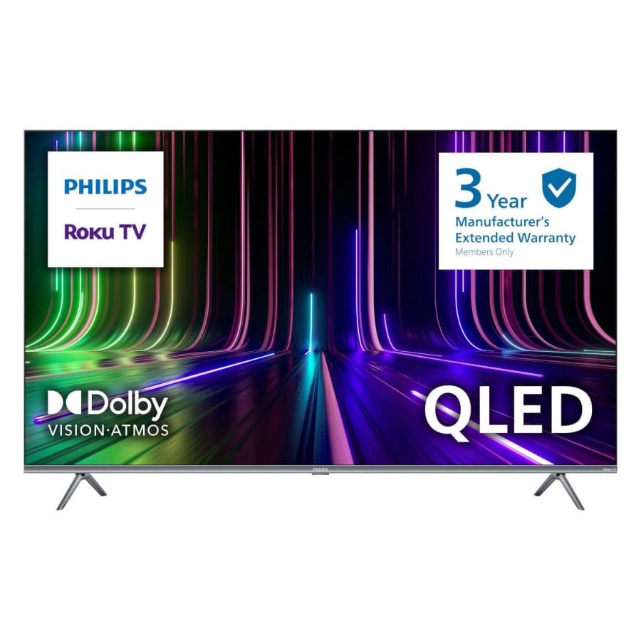 Philips 65" Class 4K QLED UltraHD Roku Smart TV for $399 for members