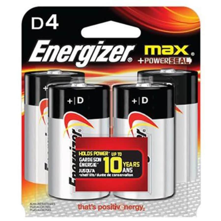 Energizer Max Alkaline Batteries, D-4ct (Quantity of 4) for $24 Energizer Max Alkaline Batteries, D-4ct (Quantity of 4) for $24