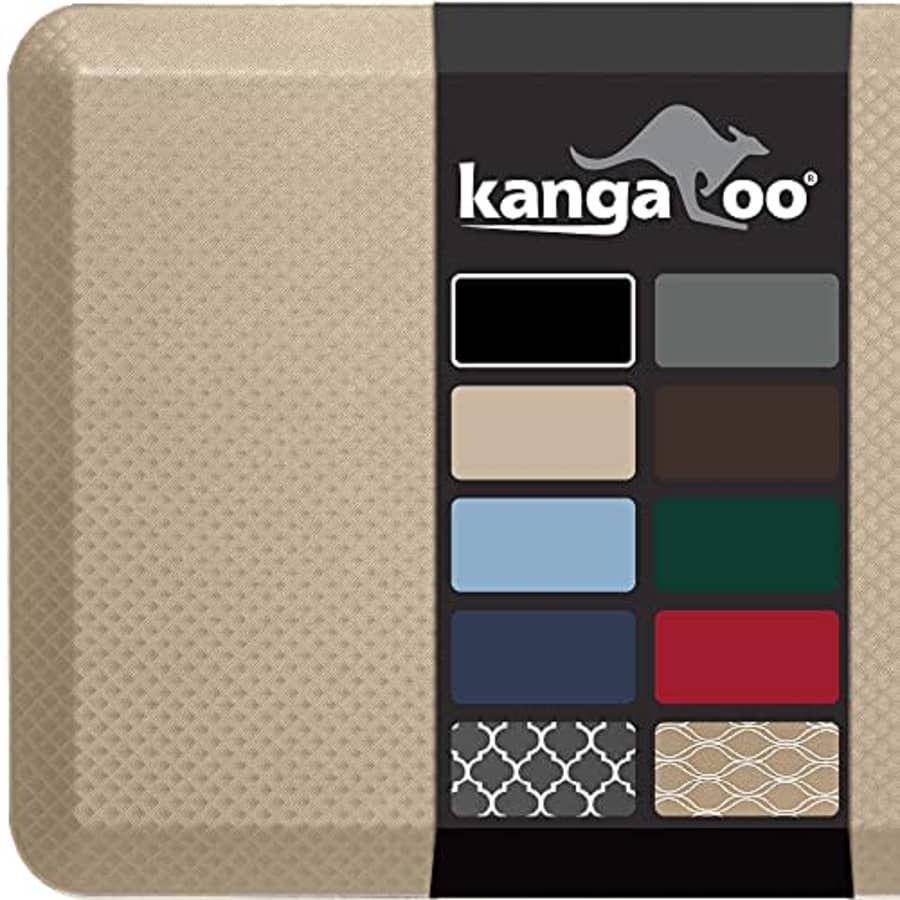 Kangaroo Original 3/4 Inch Thick Superior Cushion, Stain Resistant Kitchen Rug and Anti Fatigue for $72