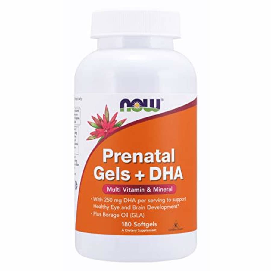 Now Foods NOW Supplements, Prenatal Gels + DHA with 250 mg DHA per serving, plus Borage Oil (GLA), 180 for $25