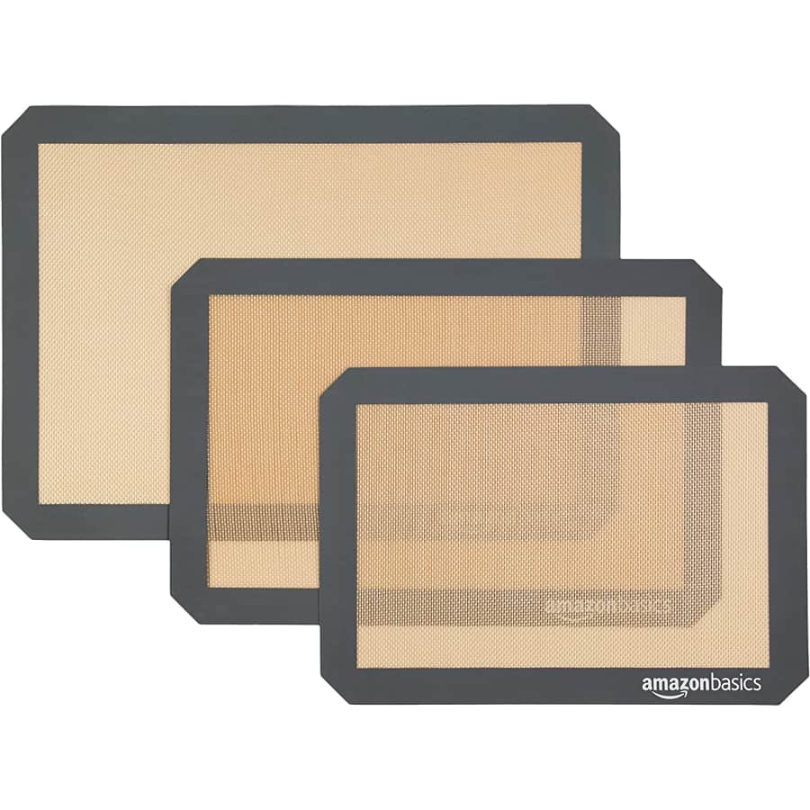 AmazonBasics Silicone Food Safe Baking Mat 3-Pack for $13
