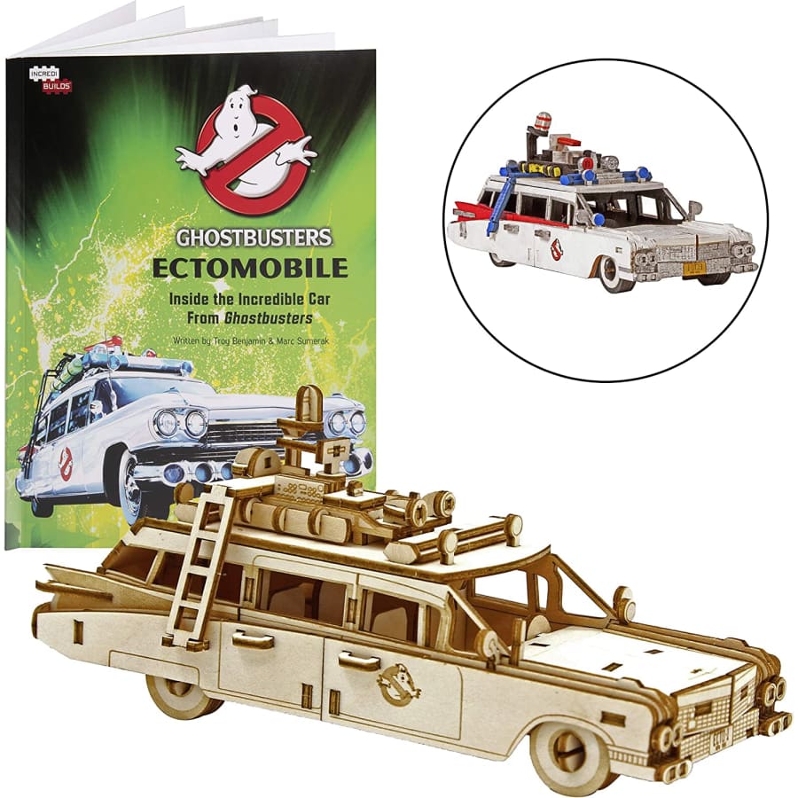 IncrediBuilds Ghostbusters Ectomobile 3D Wood Model Kit for $18
