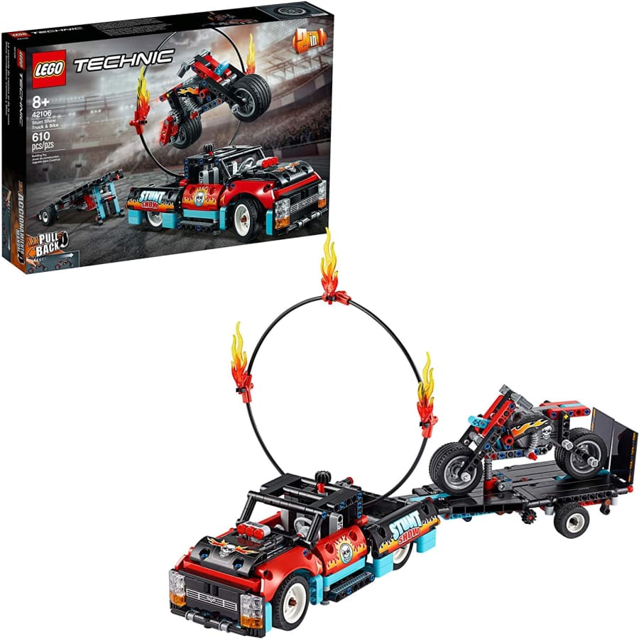 LEGO Technic Stunt Show Truck & Bike for $35