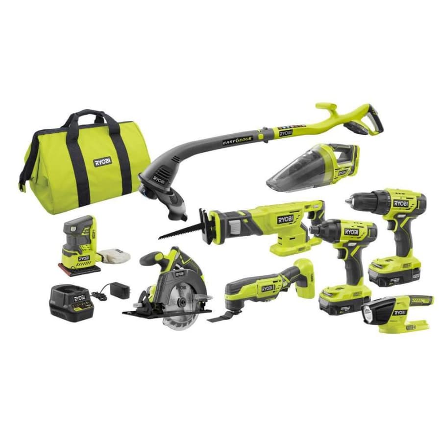 Ryobi P1869 18V ONE+ Cordless 9-Tool Combo Kit for $249