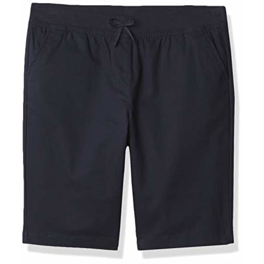 Nautica Girls' School Uniform Stretch Bermuda Short, Navy Pull-On, 5 for $15
