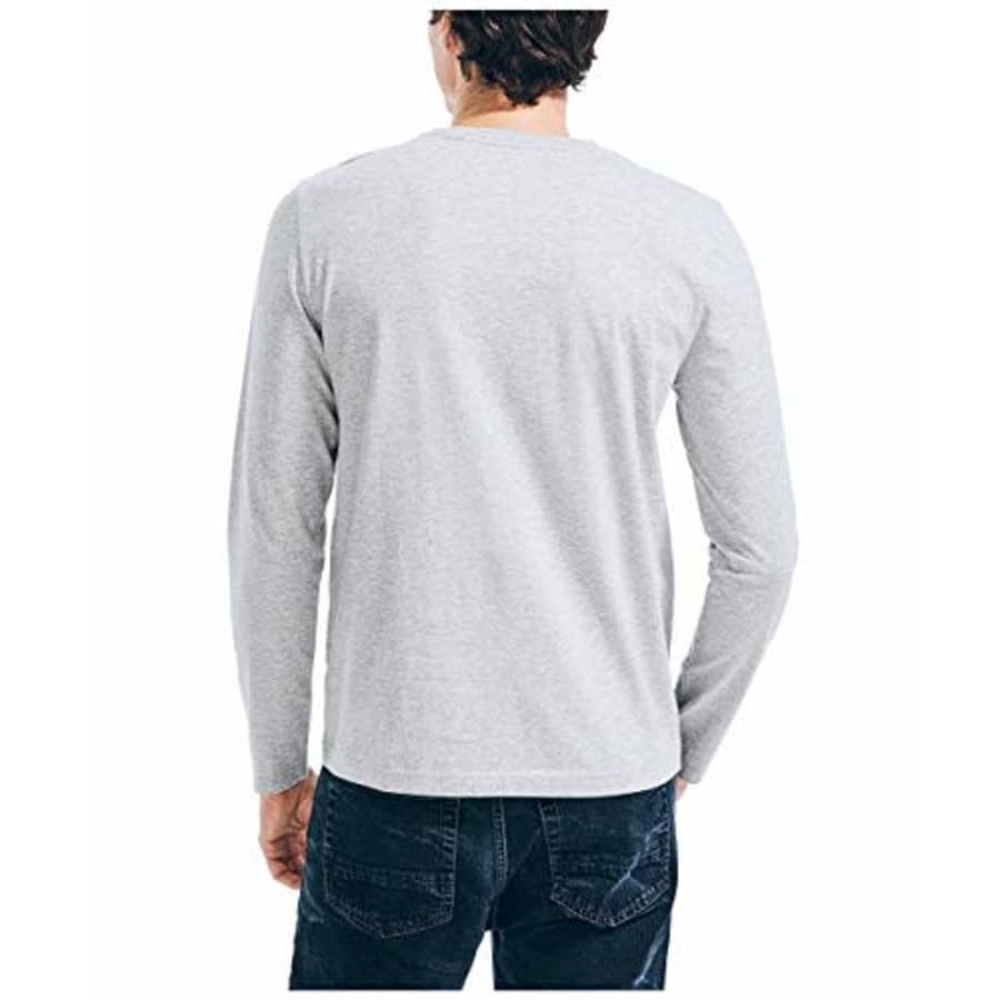 Nautica Men's J-Class Logo Long Sleeve T-Shirt, Grey Heather, X-Small for $13 Nautica Men's J-Class Logo Long Sleeve T-Shirt, Grey Heather, X-Small for $13