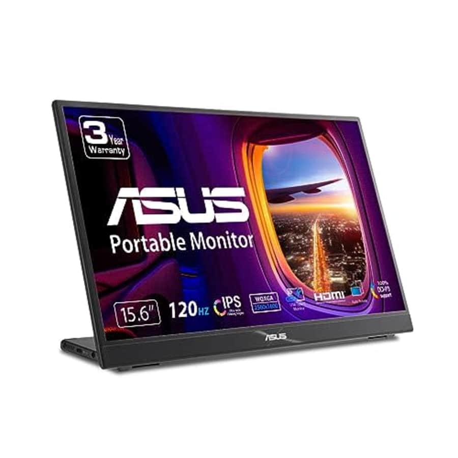 ASUS ZenScreen 16 16:10 Portable Monitor (MB16QHG) - WQXGA (2560 x 1600), IPS, 120Hz, 100% DCI-P3, for $348