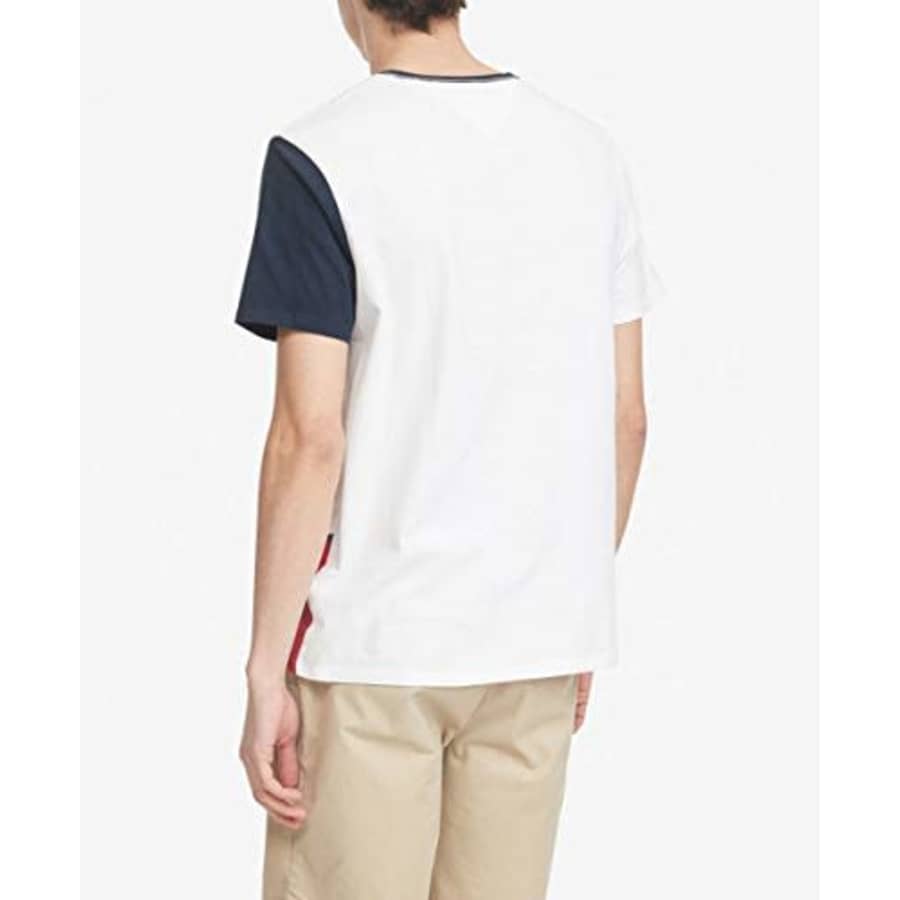 Tommy Hilfiger Men's Sport Short Sleeve Graphic T Shirt, Bright White-PT/Navy Blazer-PT/Apple RED, for $24 Tommy Hilfiger Men's Sport Short Sleeve Graphic T Shirt, Bright White-PT/Navy Blazer-PT/Apple RED, for $24