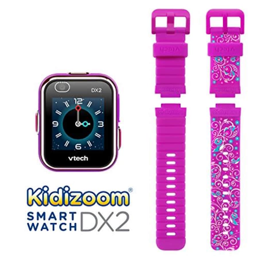 VTech KidiZoom Smartwatch DX2 Special Edition Floral Birds with Bonus Vivid Violet Wristband, Great for $44