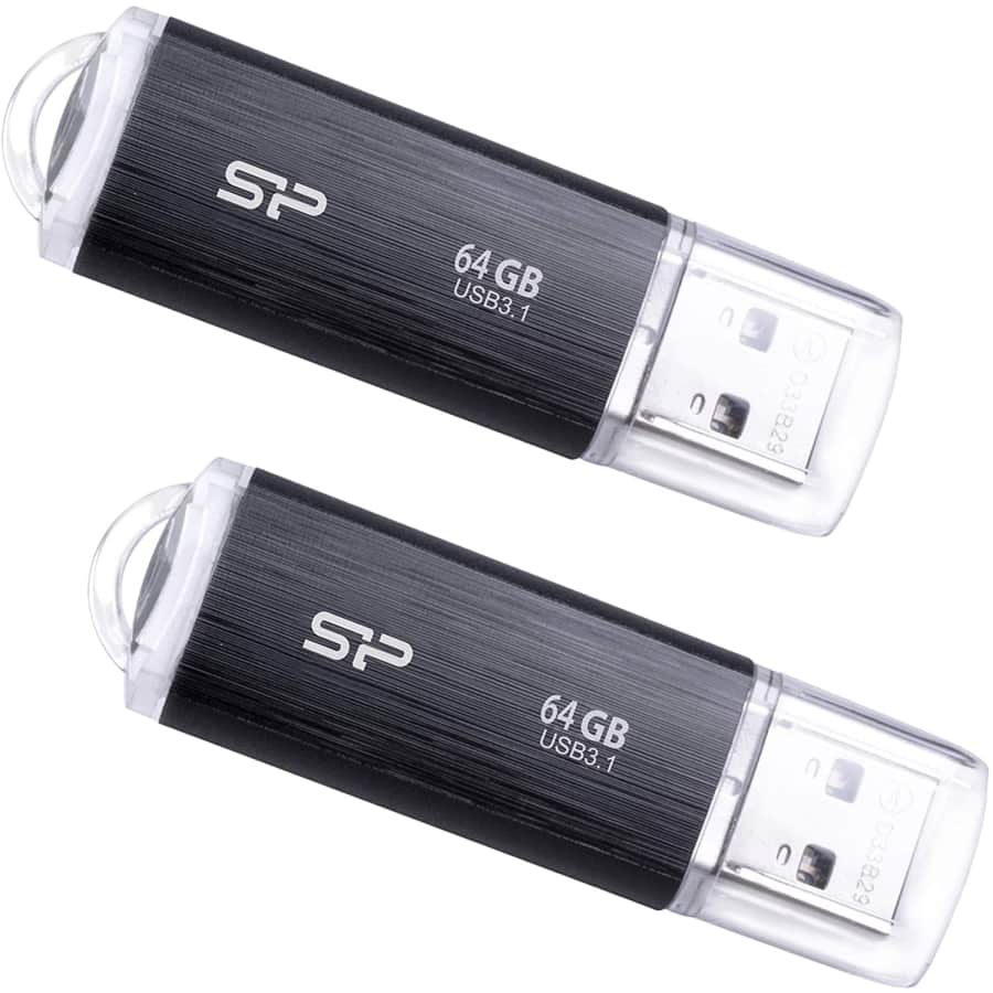 Silicon Power Blaze 64GB USB 3.0 Flash Drive 2-Pack for $12 Silicon Power Blaze 64GB USB 3.0 Flash Drive 2-Pack for $12