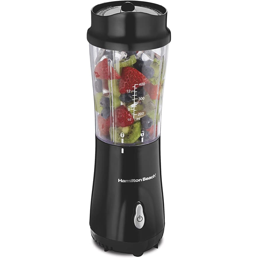 Hamilton Beach Personal Blender with 14-oz. Travel Cup and Lid for $16 Hamilton Beach Personal Blender with 14-oz. Travel Cup and Lid for $16