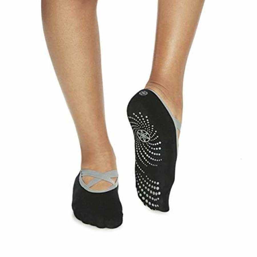 Gaiam Grippy Yoga Barre Socks 2 Pack Non Slip Sticky Toe Grip Accessories for Women & Men Pure for $12 Gaiam Grippy Yoga Barre Socks 2 Pack Non Slip Sticky Toe Grip Accessories for Women & Men Pure for $12