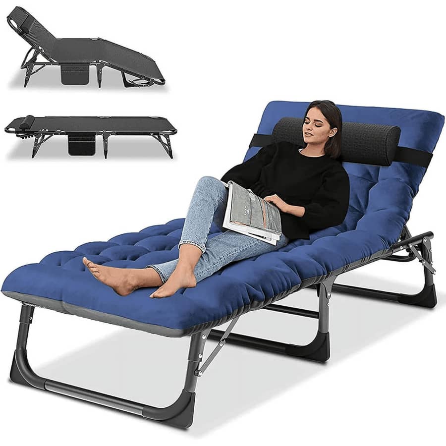 Slsy Folding Lounge Chair w/ 2-Sided Mattress for $88 Slsy Folding Lounge Chair w/ 2-Sided Mattress for $88