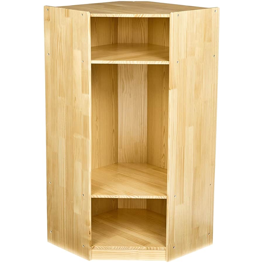AmazonBasics 48" Solid Pine Corner Section Coat Locker for $43 AmazonBasics 48" Solid Pine Corner Section Coat Locker for $43