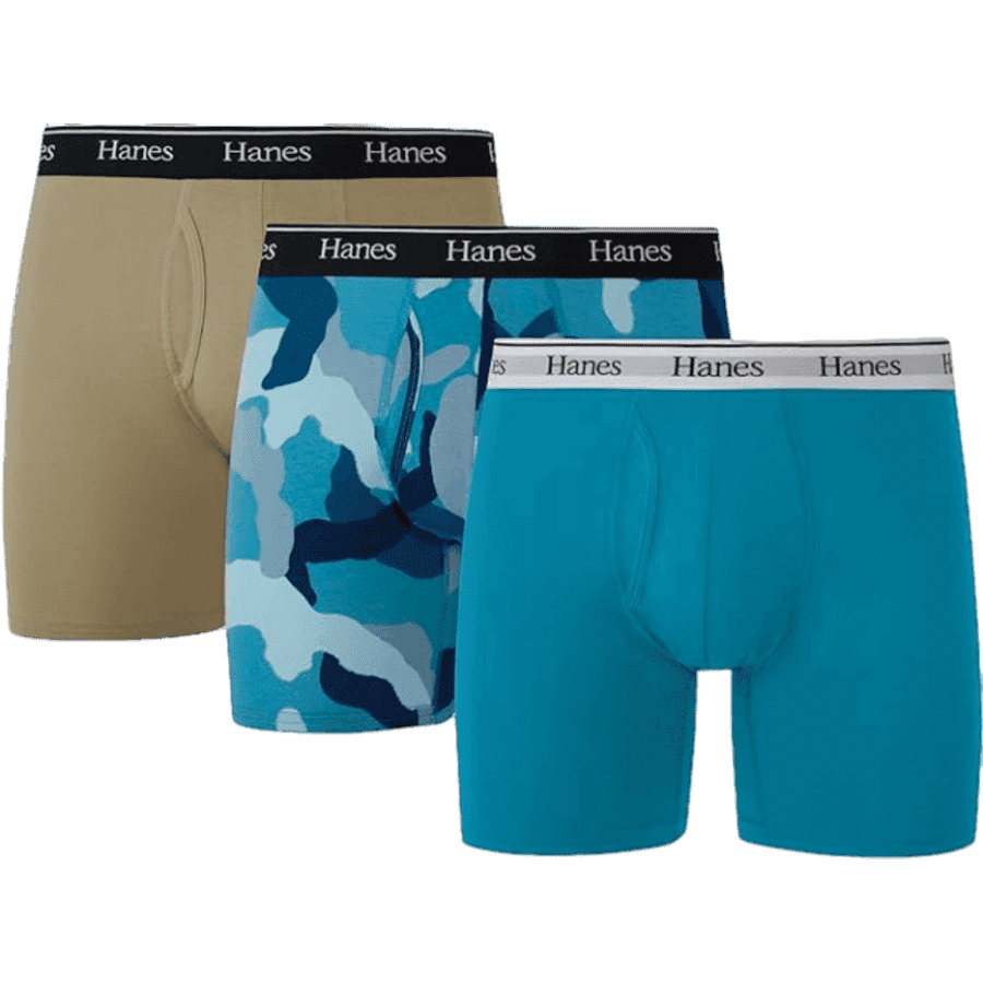 Hanes Originals Men's Boxer Briefs 3-Pack for $10