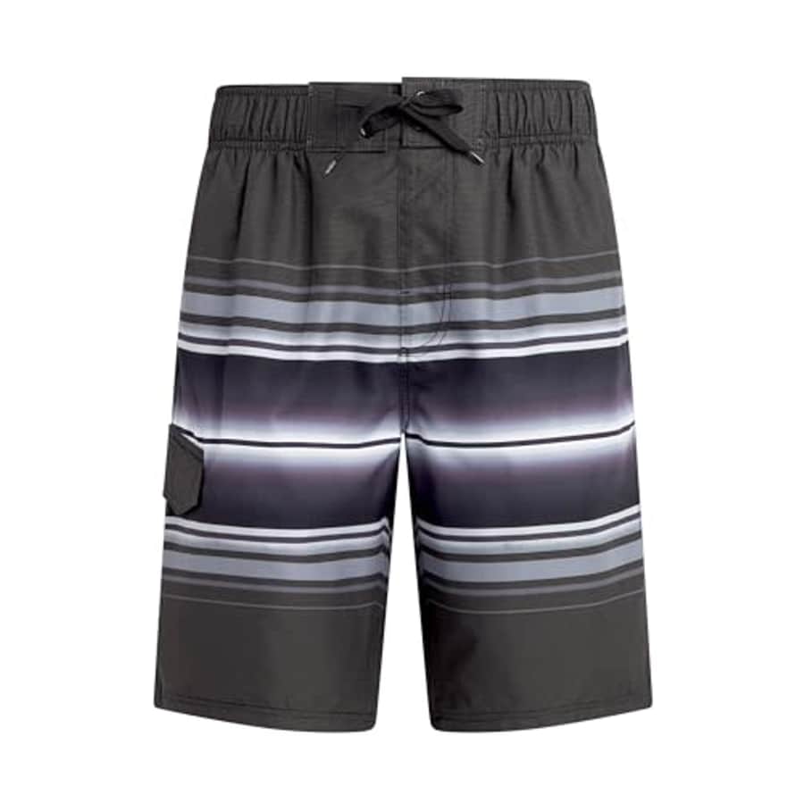 Kanu Surf Men's Standard Wade Swim Trunks (Regular & Extended Sizes), Linear Black for $25 Kanu Surf Men's Standard Wade Swim Trunks (Regular & Extended Sizes), Linear Black for $25