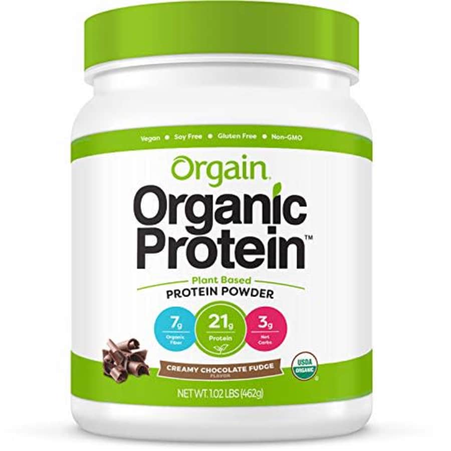Orgain Organic Plant Based Protein Powder, Creamy Chocolate Fudge - Vegan, Low Net Carbs, Non for $20 Orgain Organic Plant Based Protein Powder, Creamy Chocolate Fudge - Vegan, Low Net Carbs, Non for $20