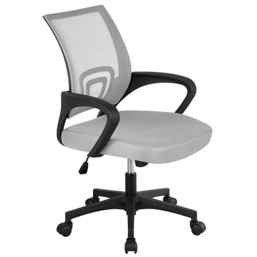Yaheetech Ergonomic Office Chair Mid Back Computer Chair Mesh Desk Chair with Lumbar Support for $40 Yaheetech Ergonomic Office Chair Mid Back Computer Chair Mesh Desk Chair with Lumbar Support for $40