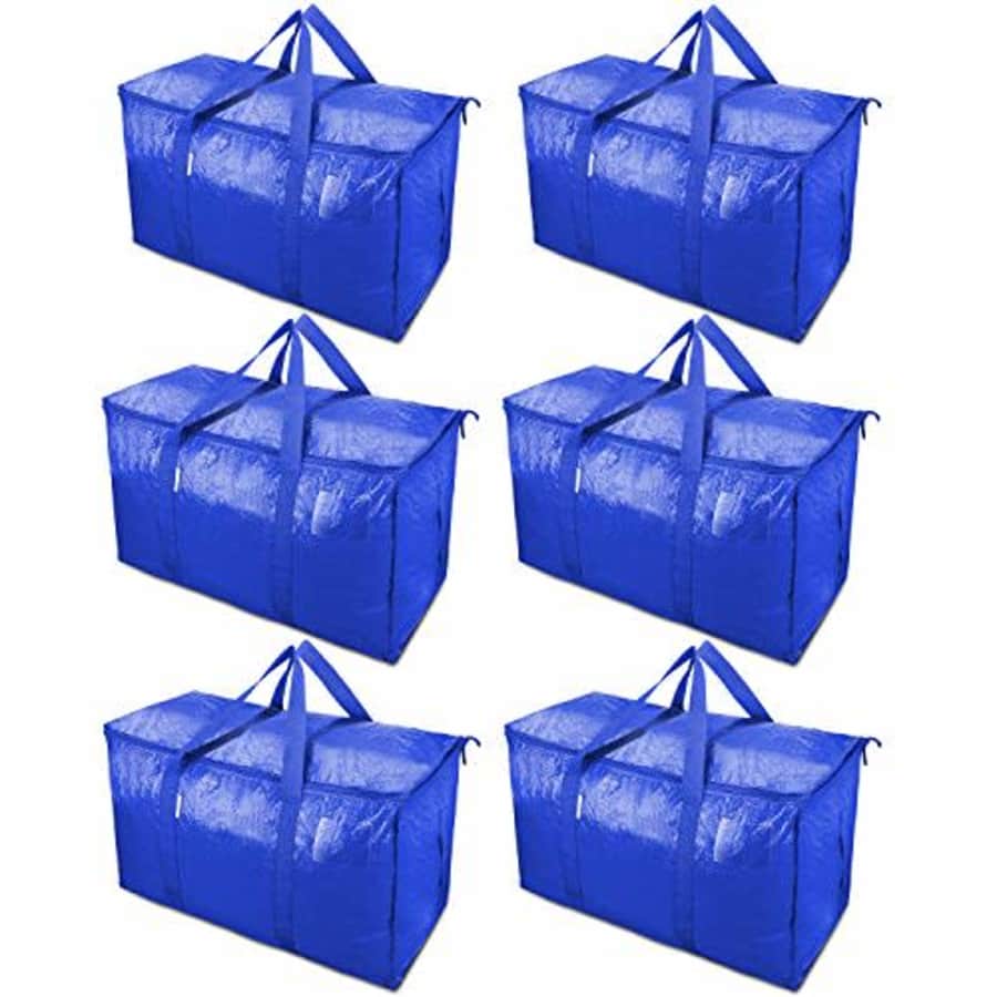 Ticonn Extra Large Zippered Moving Bag 6-Pack for $35 Ticonn Extra Large Zippered Moving Bag 6-Pack for $35