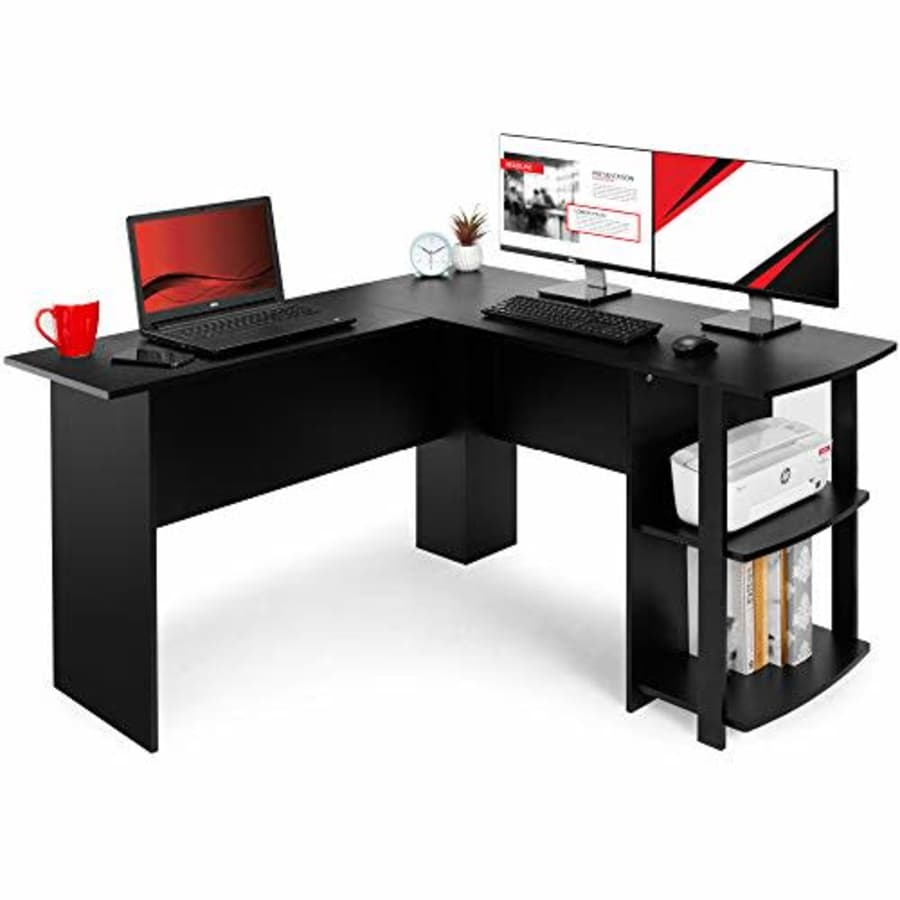 Best Choice Products L-Shaped Corner Computer Desk Study Workstation Furniture for Home, Office w/ for $300 Best Choice Products L-Shaped Corner Computer Desk Study Workstation Furniture for Home, Office w/ for $300