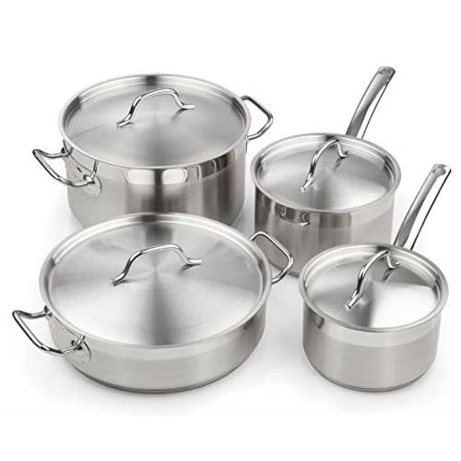 Cooks Standard Professional Stainless Steel Cookware set 8PC, 8 PC, Silver for $94 Cooks Standard Professional Stainless Steel Cookware set 8PC, 8 PC, Silver for $94