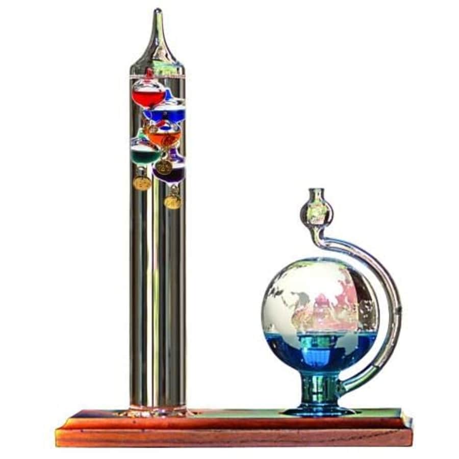 Acurite Galileo Thermometer with Glass Globe Barometer for $32