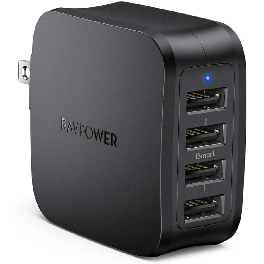 RAVPower 4-Port USB Wall Charger for $10 RAVPower 4-Port USB Wall Charger for $10