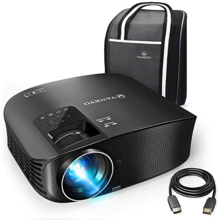 Vankyo Leisure 510 Native 720P Single LCD Portable Projector for $100