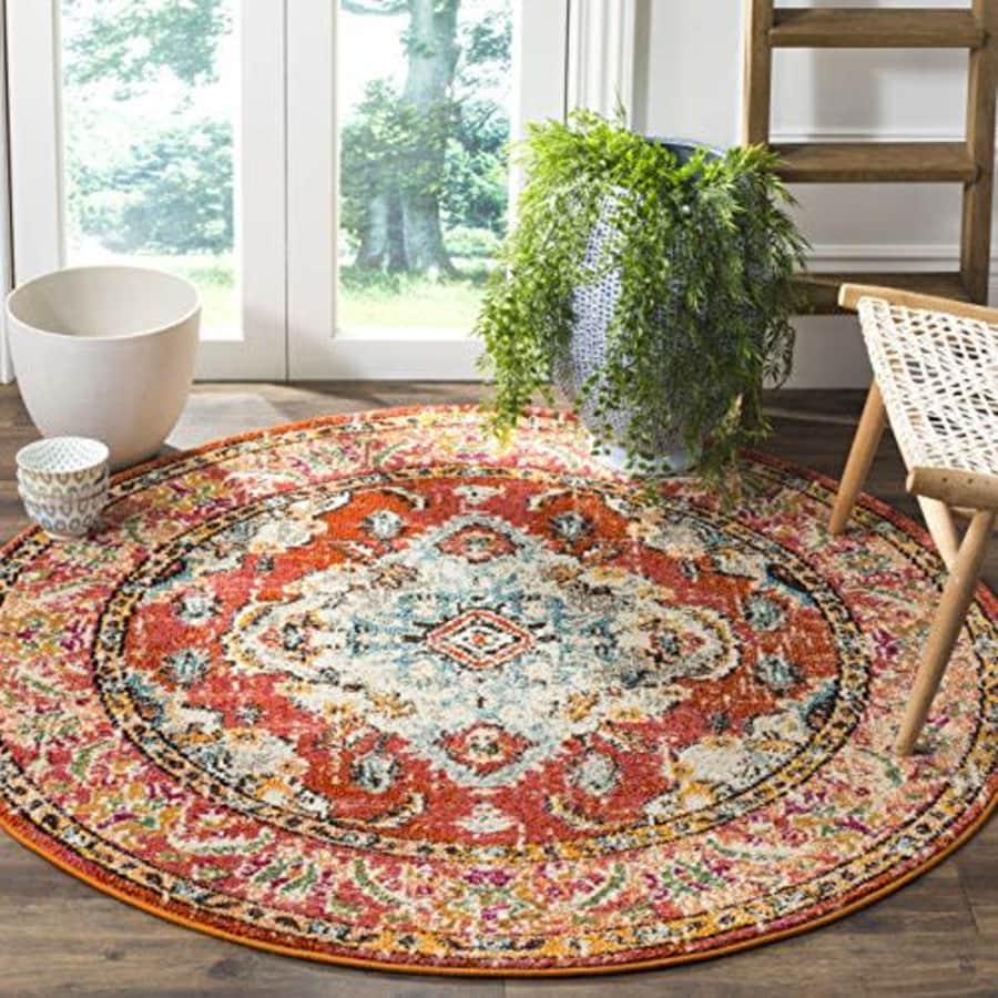 Safavieh Monaco Collection MNC243H Boho Chic Medallion Distressed Non-Shedding Stain Resistant for $53 Safavieh Monaco Collection MNC243H Boho Chic Medallion Distressed Non-Shedding Stain Resistant for $53