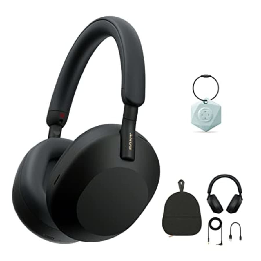 Sony WH-1000XM5 Wireless Noise Canceling Over-Ear Headphones (Black) Bundle with My Bluetooth for $398