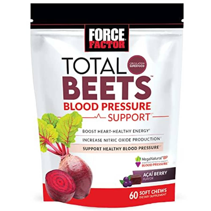 Force Factor Total Beets Blood Pressure Support Supplement, Beets Supplements with Beet Powder, Great-Tasting for $21 Force Factor Total Beets Blood Pressure Support Supplement, Beets Supplements with Beet Powder, Great-Tasting for $21
