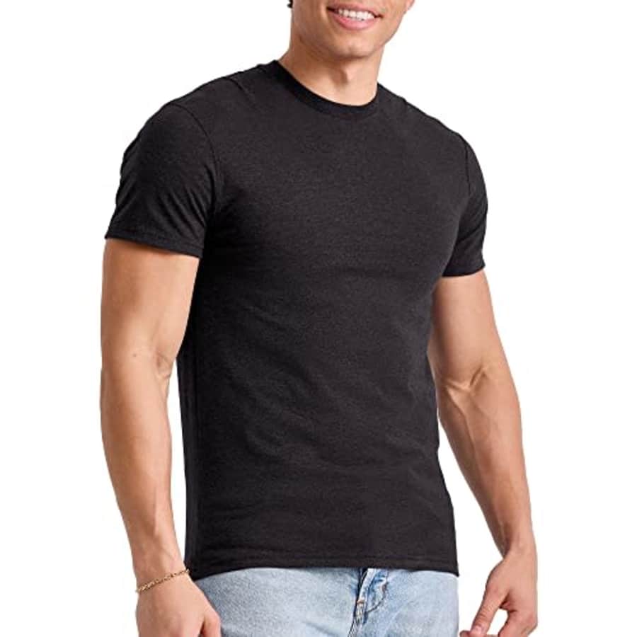 Hanes Men's Standard Originals Lightweight Cotton T-Shirt, Big & Tall, Crewneck Tee, Black, Small for $5 Hanes Men's Standard Originals Lightweight Cotton T-Shirt, Big & Tall, Crewneck Tee, Black, Small for $5