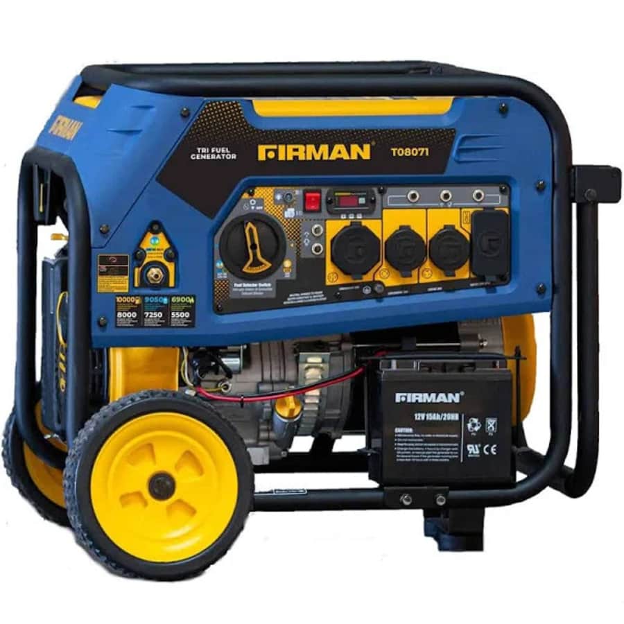 Firman Generators Firman 7500W/9400W Tri-Fuel Generator for $650 Firman Generators Firman 7500W/9400W Tri-Fuel Generator for $650