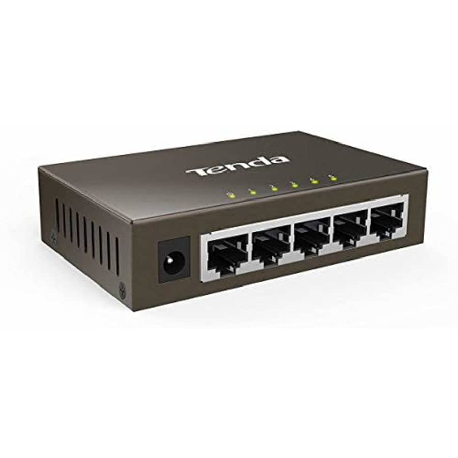 TENDA 5-Port Gigabit Ethernet Unmanaged Switch Desktop, Sturdy Metal Fanless Housing, for $13 TENDA 5-Port Gigabit Ethernet Unmanaged Switch Desktop, Sturdy Metal Fanless Housing, for $13