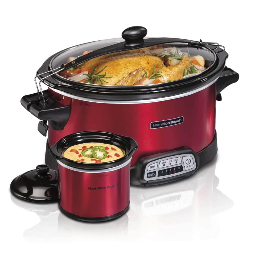 Hamilton Beach Stay or Go 7-Quart Programmable Slow Cooker with Party Dipper for $48 Hamilton Beach Stay or Go 7-Quart Programmable Slow Cooker with Party Dipper for $48
