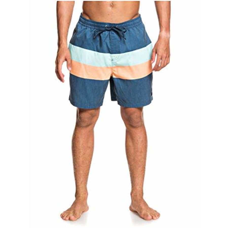 Quiksilver Men's Seasons Volley 17 Boardshort Swim Trunk, Majolica Blue, X-Large for $45