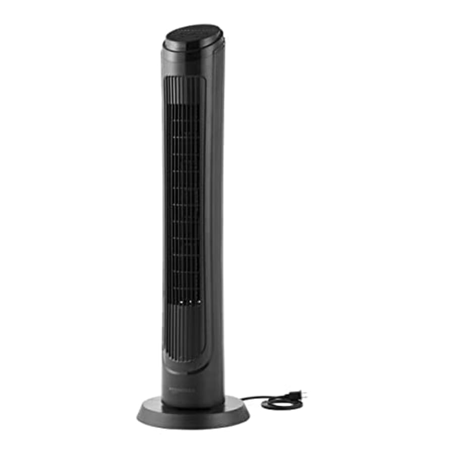 Amazon Basics Digital 40'' 4 Speed Oscillating LED Display Tower Fan with Remote Control and Timer for $66
