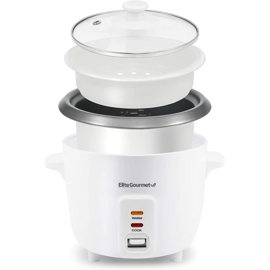 Elite Gourmet 6-Cup Nonstick Electric Rice Cooker for $18