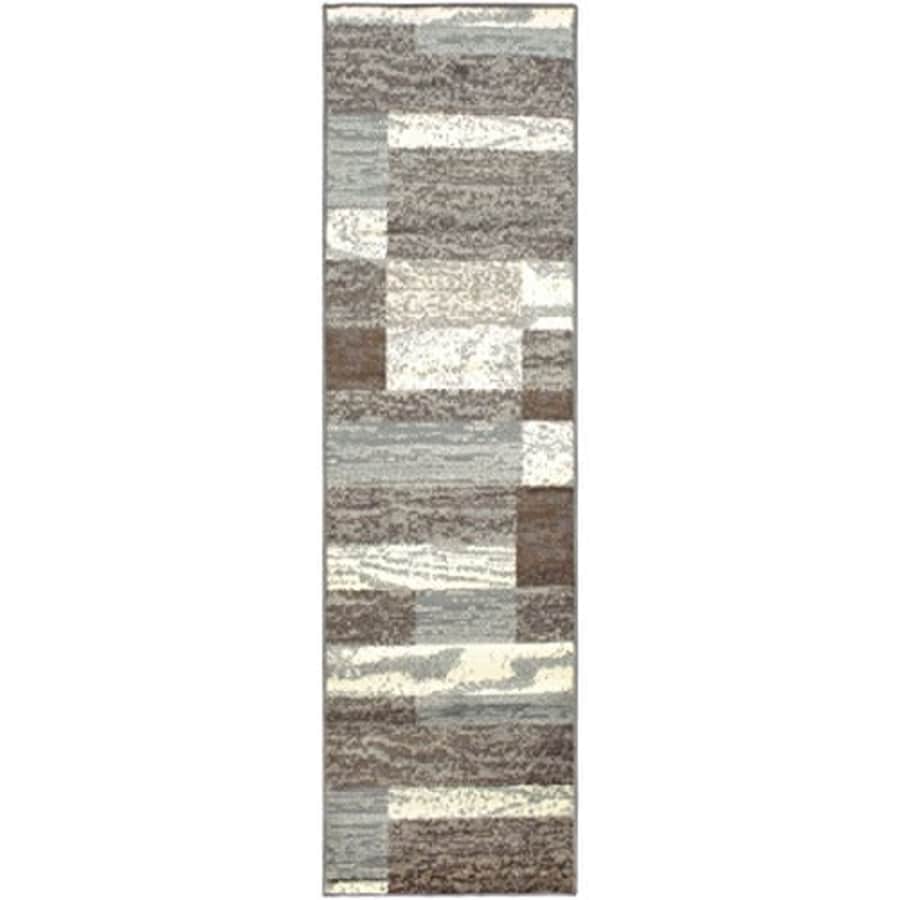Superior Modern Rockwood Collection Area Rug, 8mm Pile Height with Jute Backing, Textured Geometric for $35